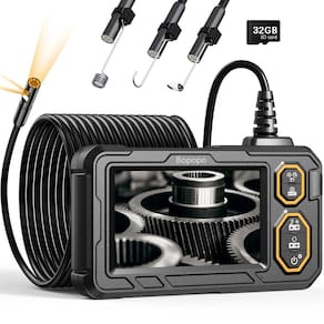 Câmera endoscópica bopopo Dual Lens 1080P HD 4,3" com tela IPS