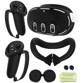 Conjunto de capa protetora para Oculus/Meta Quest 3 - Preto