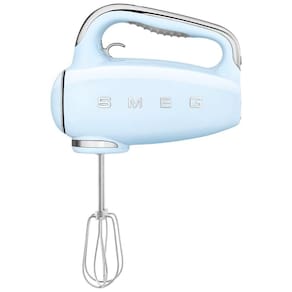 Batedeira de Mão com 9 Velocidades e Acessórios de Aço Inox, 220W, 110v, SMEG HMF01, Azul