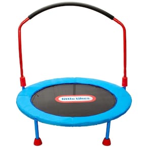 Cama Elástica Interna Dobrável com Apoio Ajustável e Luzes LED, até 60 kg 3 a 6 anos, LITTLE TIKES 656071COC, Azul