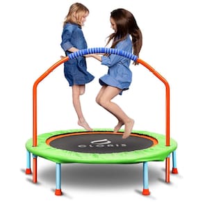 Cama Elástica Interna Dobrável com Apoio Ajustável, até 136 kg, CLORIS, Verde