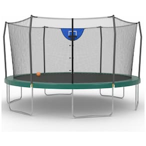 Cama Elastica Capacidade até 125 kg e Tamanho 4 Metros, Skywalker Trampolines, Verde