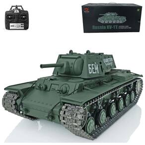 Tanque de Guerra TOUCAN RC HOBBY Soviet KV 1 3878 com Controle Remoto, Escala 116, Verde