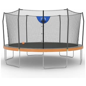 Cama Elastica Capacidade até 125 kg e Tamanho 4 Metros, Skywalker Trampolines, Laranja