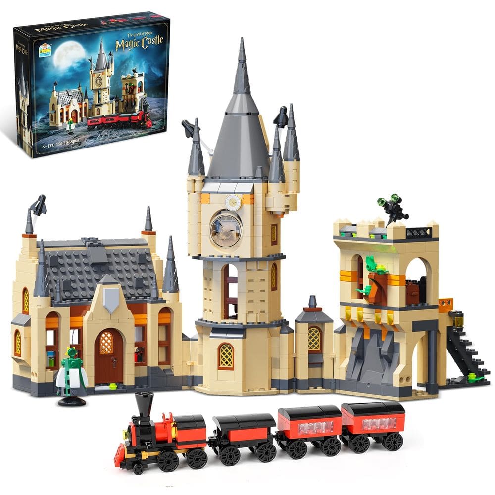 Conjunto de construção QLT QIAOLETONG Harry Castle Potter Clock Tower