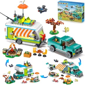 Conjunto de construção HOGOKIDS City Camper Van com luz LED 879 unidades de 6 a 12 anos