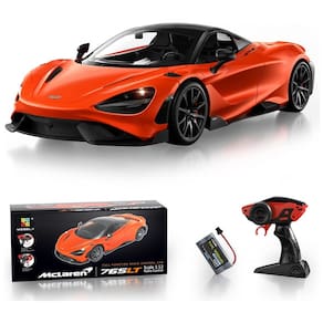 Carrinho de Controle Remoto McLaren Licenciado Escala 1:12 até 12 km, h, MIEBELY, Laranja