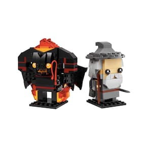 Conjunto de construção LEGO BrickHeadz 40631 Gandalf the Grey & Balrog
