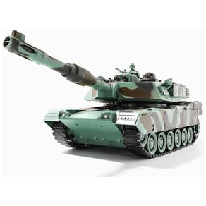 Tanque Militar RC M1A2 com Controle Remoto para Adultos e Crianças, Bvrorere