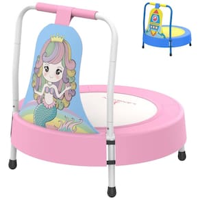 Mini Trampolim Infantil LANGXUN Presente de Aniversário para Bebês, Meninos e Meninas Ideias Divertidas para Brincar e Saltar