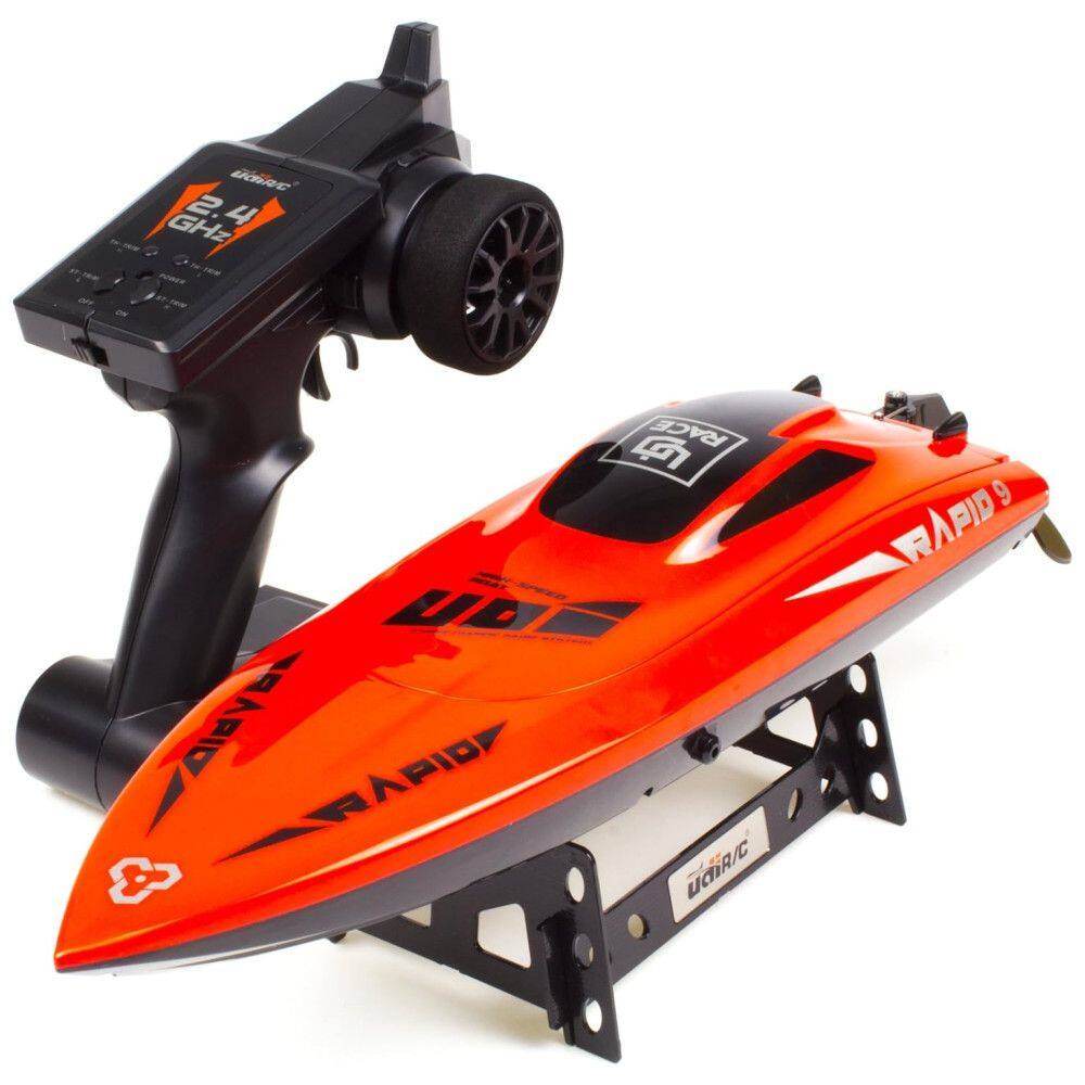 Barco de Controle Remoto com Velocidade Máxima de 48 km/h e Casco Auto-Endireitante, Cheerwing, Vermelho