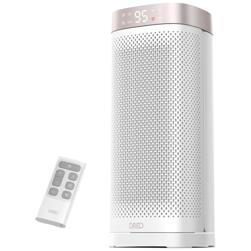 Aquecedor Portátil Dreo 1500W: Aquecimento Rápido, Controle Remoto, Cerâmica PTC, Timer 12h - Ideal para Quarto e Ambientes Internos
