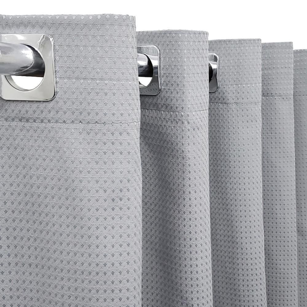 Cortina Piquet Cinza 4,00X2,50 Porta Balcão Privacidade
