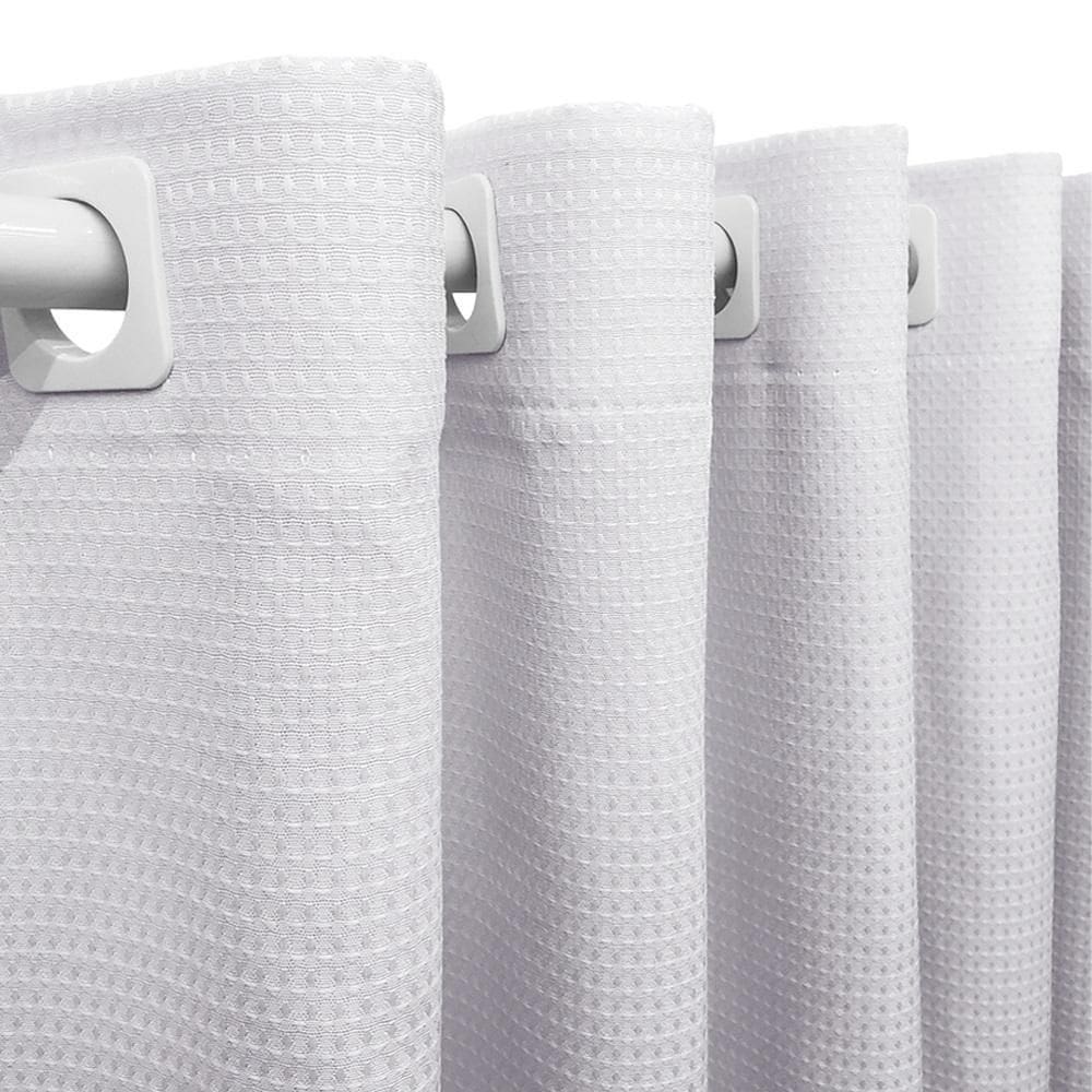 Cortina Piquet Branco 2,80X2,50 Porta Balcão Privacidade