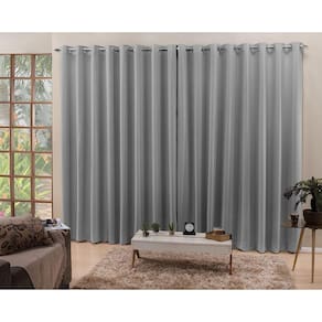 Cortina De Varão Cinza 3,00X2,60 Blecaute Tecido
