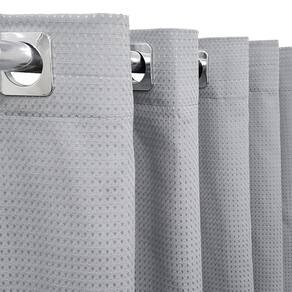 Cortina Piquet Cinza 4,00X2,50 Porta Balcão Privacidade