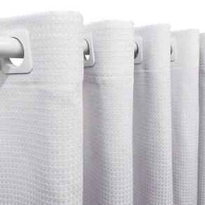 Cortina Piquet Branco 4,00X2,30 Porta Balcão Privacidade