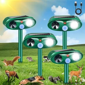 Repelente de animais ao ar livre Lycxbfjia 2025 Solar Ultrasonic