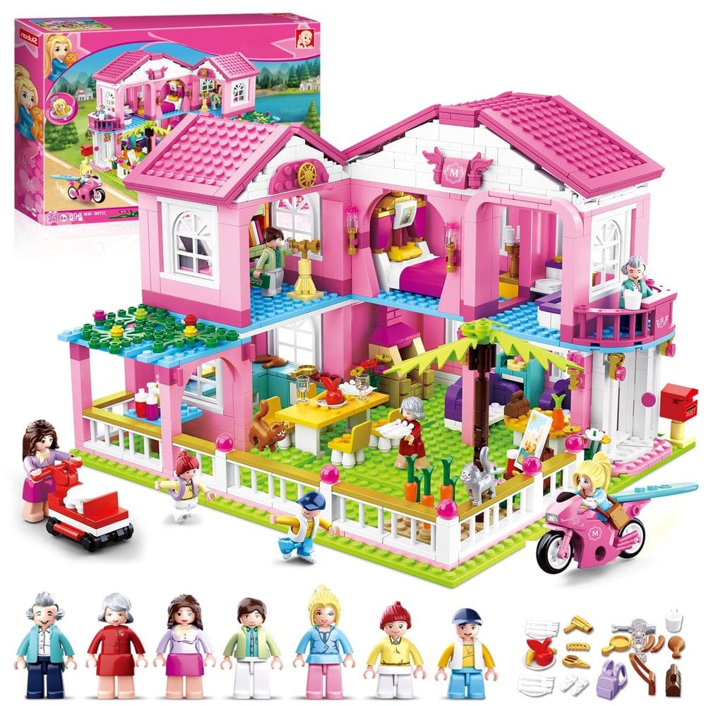 Conjunto de construção Sluban Friends Beach House Seaside Villa 6-12