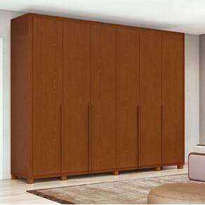 Guarda Roupa Casal Ambiente Imperatore 3 Portas Frassino com Kit Sapateira e Pés - Lopas