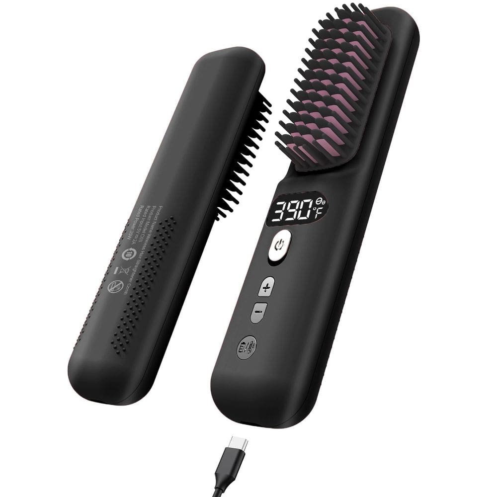 Escova alisadora de cabelo sem fio MayBest Portable para viagens