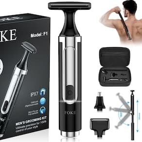 Máquina de barbear FOKE ultra-larga de 4,5 cm, cabeça em forma de T, recarregável
