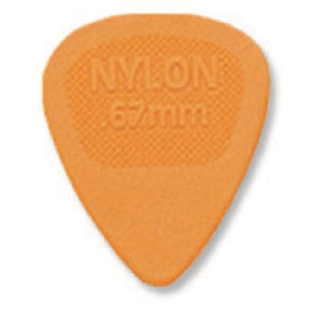 Palheta Nylon Midi 0,67mm Laranja Pacote Com 72 Dunlop