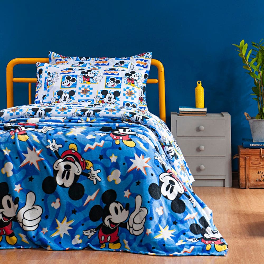 Manta Infantil Flannel Microfibra Personagens Disney Andreza