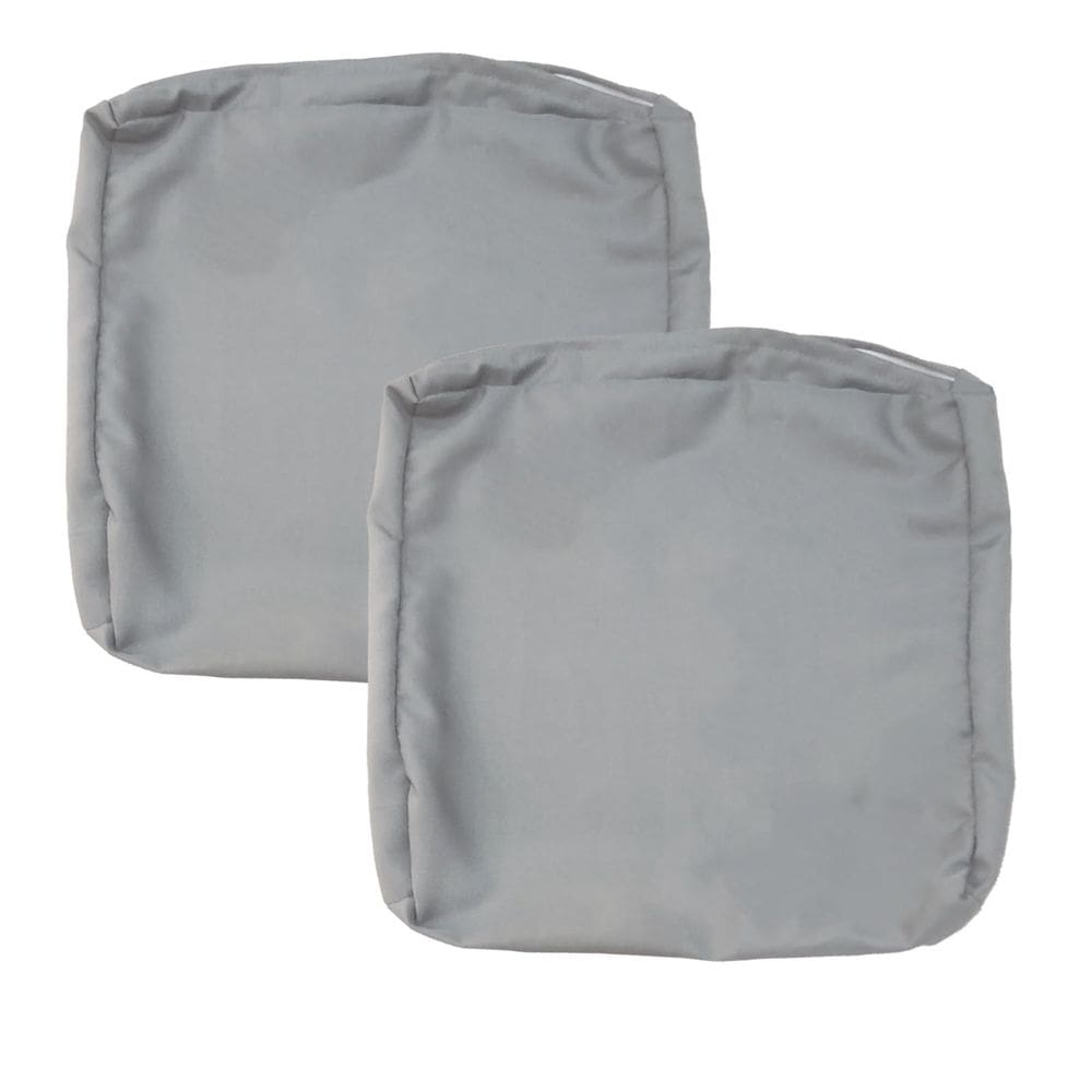 Capas de almofada de pátio FLYMEI Waterproof, 2 pacotes de 55 x 55 x 8 cm, cinza