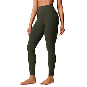 Leggings CRZ YOGA Butterlift de cintura alta 28" verde oliva GG para mulheres