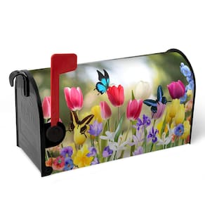 Tampa de caixa de correio Dacawin Spring Tulip Magnetic 65x53cm à prova d`água