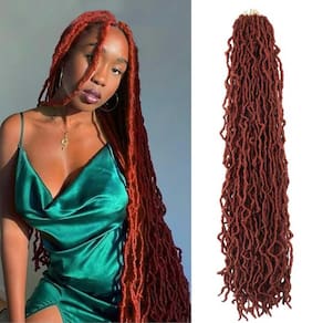 Crochet Hair Mytarku, 36 polegadas, Soft Locs, Curly Wavy, 7 pacotes