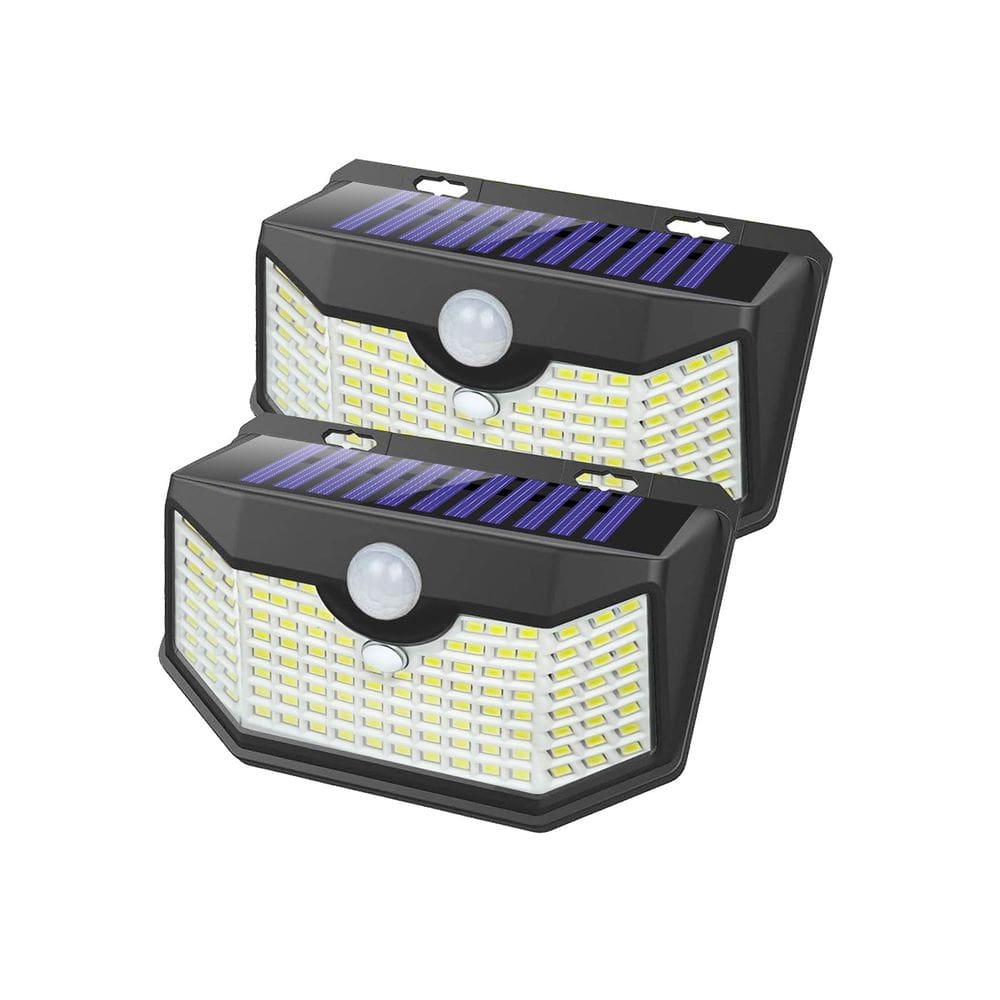 Luzes solares externas HMCITY 120 LED com sensor de movimento IP65 2P