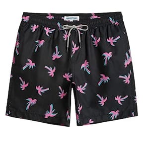 Swim Trunks mamagic Quick Dry Swim Shorts para homens pretos XXL