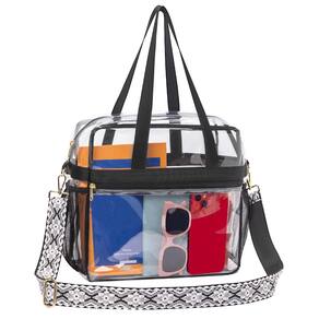 Sacola transparente Paxiland para eventos em estádios 30x15x30cm - branca