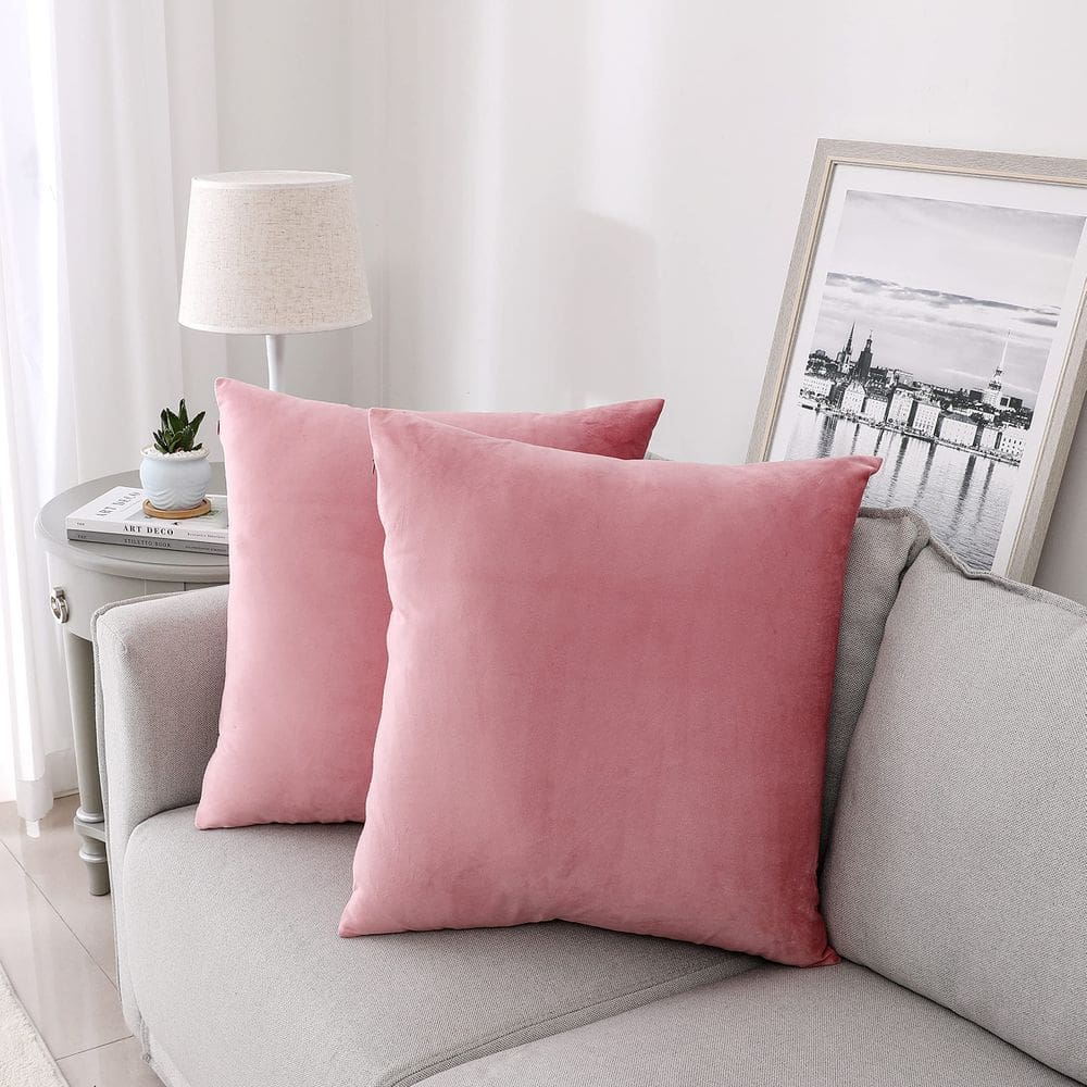 Capas de almofada decorativas NiNi ALL Velvet 70x70cm rosa