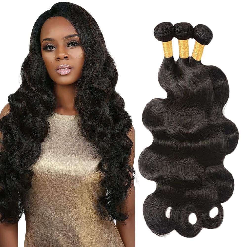 Pacotes de cabelo Poirewa Body Wave 10A Brazilian Virgin 50g