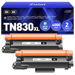 Cartucho de toner Zstint TN830XL preto, pacote com 2 unidades Brother HL-L2460