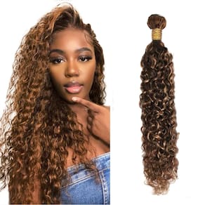 Pacote de cabelo Auokmar Hair 80cm Water Wave P4/30 Ombre Brown