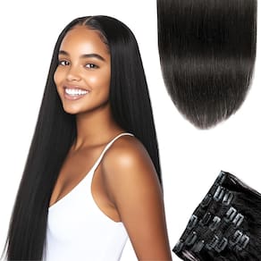 Extensões de cabelo Clip In SIYUSI 100% Brazilian Remy Human Hai