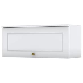Armario Aereo Basculante MDF 80 cm Americana C354 Branco Henn