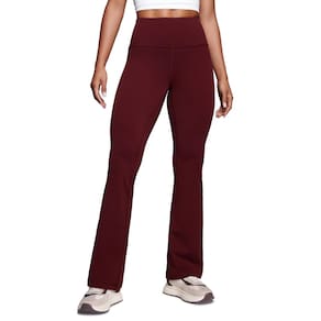 Calças CRZ YOGA Butterluxe High Waist Flare Red Merlot para mulheres