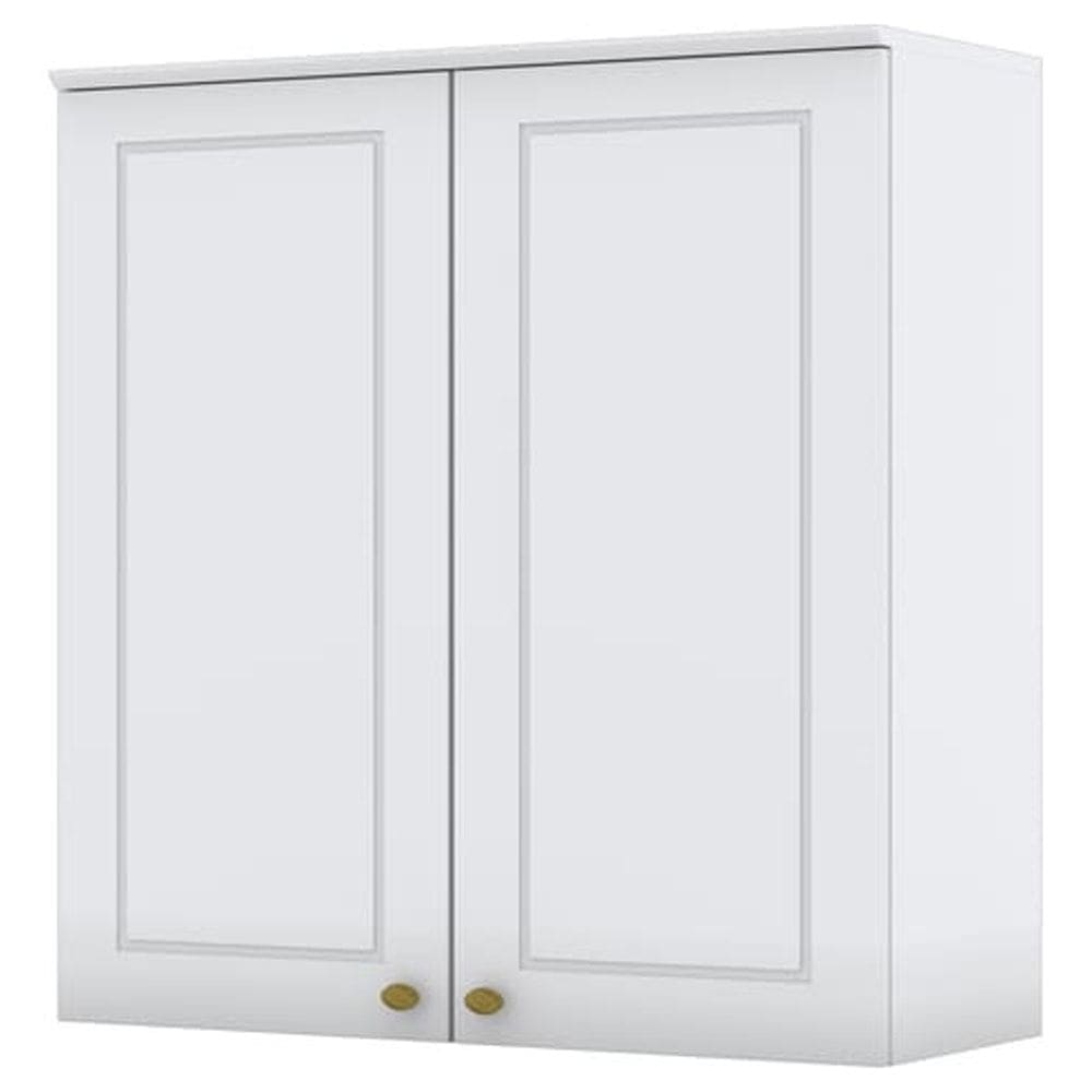 Armario Aereo 2 Portas MDF 80 cm Americana C356 Branco Henn
