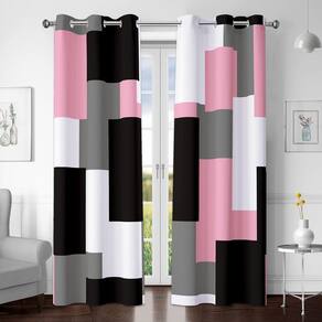 Cortinas Blackout Tyrot Pink 100% Blackout 214x213cm 2 painéis