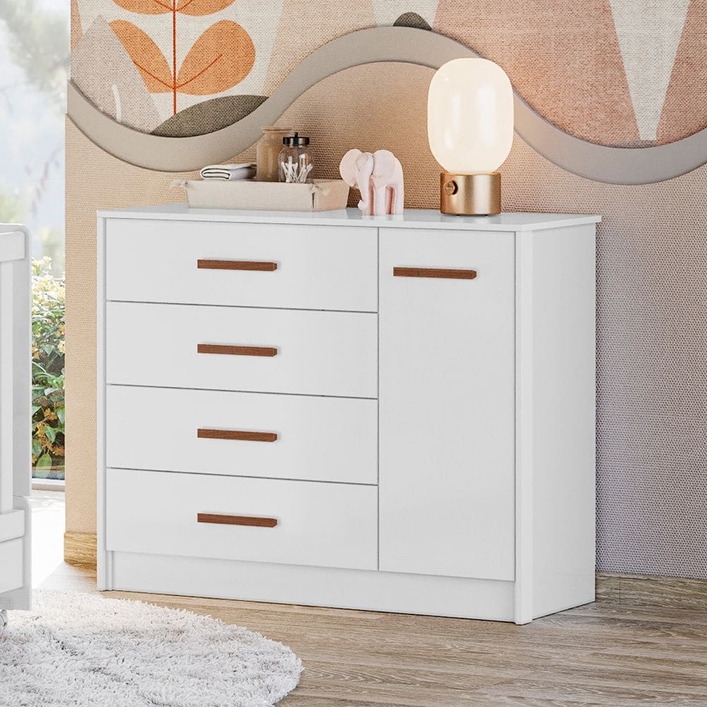 Cômoda Pérola Branco Peternella Móveis