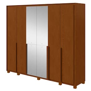 Guarda Roupa Casal Imperatore 3 Portas Frassino com 2 Gavetas com Espelho e Pés – Lopas