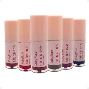 Kit Ruby Rose Shine Ink Gloss Tint: SI10, SI20, SI30, SI40, SI50 e SI60