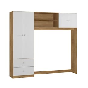 Conjugado Ternura 04 portas Nature Branco Peternella Móveis