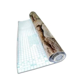 Papel De Parede Kit 6 Unid Autoadesivo Vinilico Pedra Marrom Claro