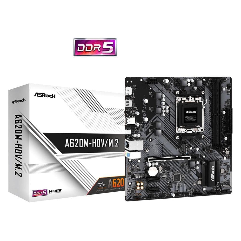 Placa Mãe Asrock A620M-Hdv M.2 Ddr5 Socket Am5 Micro Atx